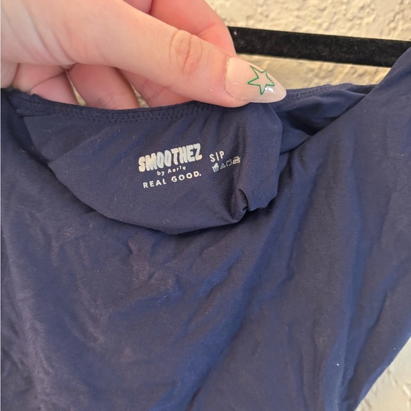 Aerie SMOOTHEZ Navy Square Neck Cami - Picture 4 of 4